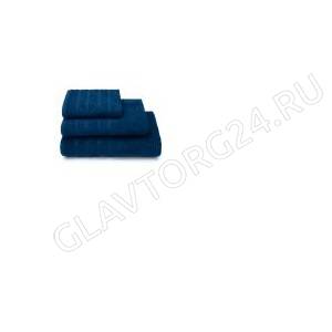 Полотенце махровое хлопок 50*90см Донецк ПЛ-2601-05271 1сорт Ridge 19-4034 синий