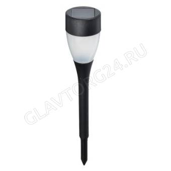 INBLOOM Фонарь садовый на солн. батарее 4,5x25.5см, 1х1 1.2V 2/3ААА 100mAh, 1LED*белый, пластик