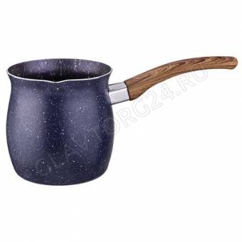 ТУРКА 800МЛ AGNESS "BLACK MARBLE" С А/П МРАМОР. ПОКР. И РУЧКОЙ SOFT TOUCH Б/УП/36 арт. 906-224