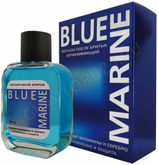 BLUE MARINE  лосьон после бритья 100 ml (M) успокаивающий