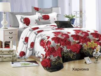 КПБ Семейный FELICITA Микросатин Харизма 2Под143*215+Пр220*240+2Нав(70*70)