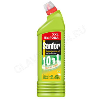 SANFOR Universal 1500мл ср-во д/чистки и дезинф Лимонная свежесть/6