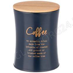 ЕМКОСТЬ ДЛЯ СЫПУЧИХ ПРОДУКТОВ AGNESS "MIDNIGHT" "КОФЕ" ДИАМЕТР=11 СМ ВЫСОТА=14 СМ/24 арт. 790-193