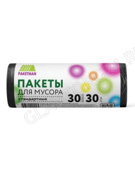 Мешки д/мус.30л*30шт Пакман/80шт МП