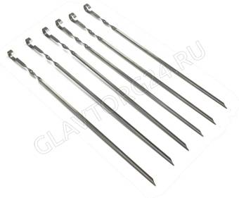 Шампур угловой 500*10*1 300шт.