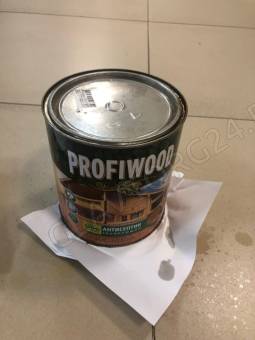 Антисептик тонирующий PROFIWOOD атмосферостойкий алкидный бук 2.5 л / 2.1 кг ( течь из под крышки)
