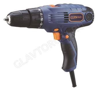 Дрель-Шуруповерт электр MAX-PRO 300Вт 0-450/0-1350об/мин/85046