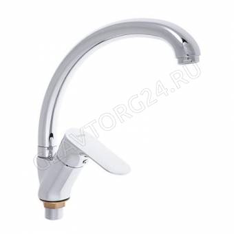 Смеситель RAIN для кухни Оникс, высокий, карт. 35мм, гайка, латунь