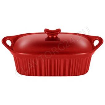 ФОРМА 2000МЛ Д/ЗАПЕКАНИЯ С КРЫШКОЙ REACTIVE RED 33*23*9,5/13СМ/12 арт. 780-135
