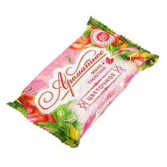 Мыло туалетное "АРОМАТНОЕ" 100гр Цветочное /90 шт