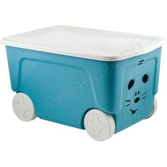 Детский ящик на колесах Lalababy Play with Me 50л синий колокольчик