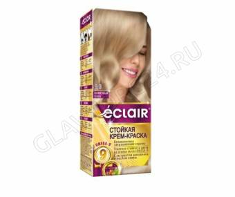 ECLAIR w9 Стойкая крем-краска д/волос № 9.0 солнечный пляж