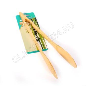 Щипцы кулинарные бамбук 30см №1/72 снято