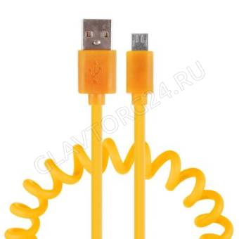 Кабель USB штекер-MicroUSB штекер FORZA 1м прорезиненный 1,5А микс