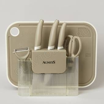 НАБОР КУХОННЫХ ПРЕДМЕТОВ 7шт ЦВЕТ СЕРЫЙ