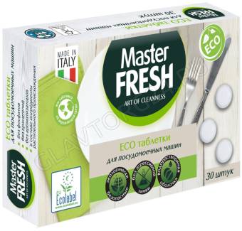Мастер Фреш таблетки д/посудомоечных машин "ECO" 30штБольшая коробка