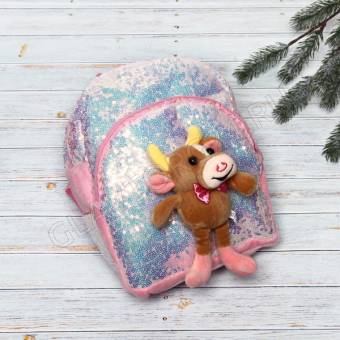 Рюкзак  Бычок Жорж, микс 2 цвета, 25*14см ПОСЛЕДНЯЯ ЦЕНА