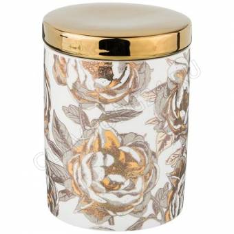 БАНКА 700МЛ Д/СЫП. ПРОДУКТОВ "GOLDEN ROSE" БЕЛАЯ/12 арт. 133-319 РАСПРОДАЖА!