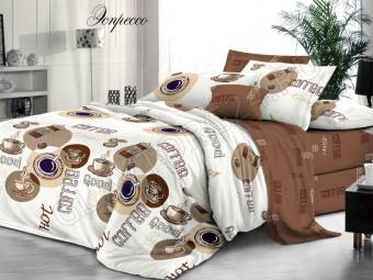 КПБ Семейный Bella Vita Люкс Бязь Эспрессо 2Под143*215+Пр220*240+2Нав(70*70)