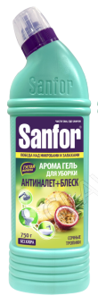 SANFOR АРОМА гель для чистки сантехники (Сочные тропики), 750 г АКЦИЯ