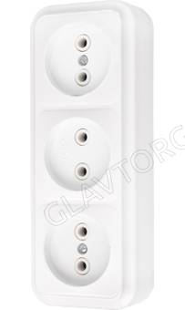 Розетка 3 ОП Пралеска Минск РА16-263/56шт