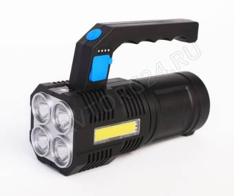 Фонарик Ultraflash LED53766 (фонарь акк 4В, черн., 4LED+COB, 3 Вт, 4 реж, USB, бокс са)