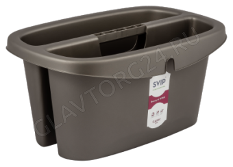 Ведро двухсекционное Step 9 л антрацит