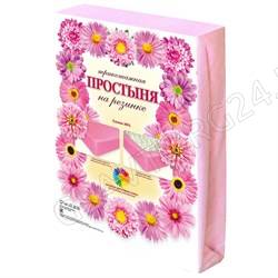 Простыня 160*200*20см хлопок трикотажная на резинке Эльф 027