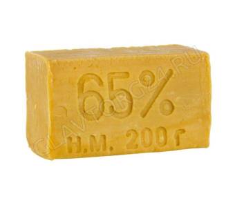 Мыло хозяйственное 65% твердое б/об 200 гр /44