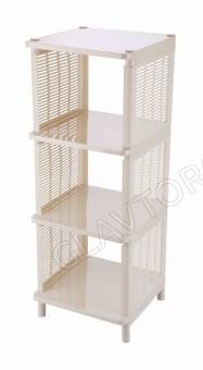 Этажерка универсальная "Лайт" 4-х секцион. (сл.кость) (уп.2)