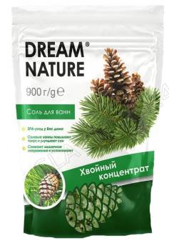 Соль для ванн Dream Nature хвойный концентрат, 900 г 10379877