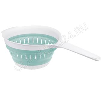 Дуршлаг складной Флекс с/ручкой Морская волна (18) М1127