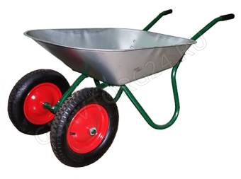 Тачка садовая WB6204S 2-кол. 65л 120кг 