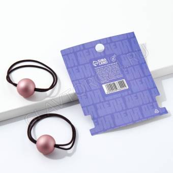 Резинки для волос "Извини, много дел", 2 шт., диам. 6 см   9938222 