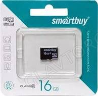 Карта памяти micro SDHC 16Gb SmartBuy Class 10 UHS-I 