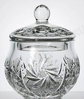 Конфетница с крышкой 900/125 выс.146мм д.125мм хрусталь арт. 6028/2