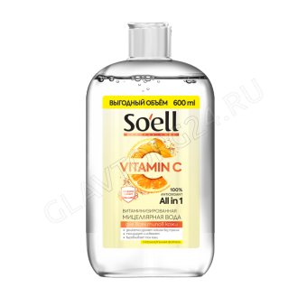 SOELL Professional мицеллярная вода витаминизированная, 600мл/6