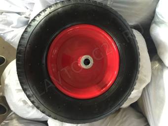Колесо к тачке 4.00-8 воздушн 20мм шарик/подш красное