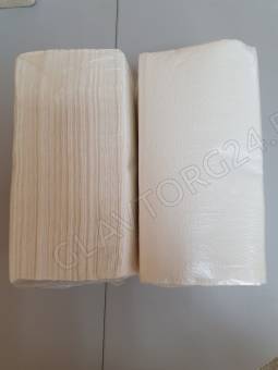 Полотенца листовые ZZ-сложение, 1-сл. белые 200л. 1*21