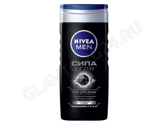 Нивея гель д/душа муж.250мл/6шт/24шт сила угля