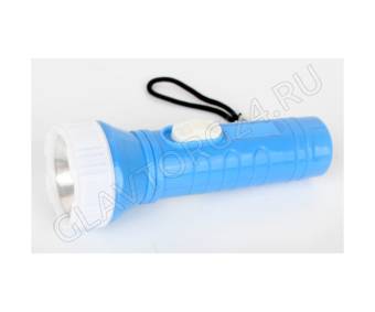 Ultraflash 828-TH  (фонарь, голубой, 1LED, 1 реж, 3xAG10 в комплекте,, пласт., блист.-пакет)