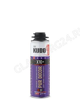 Клей-Пена монтажный и стыковочный Проф PUR DECOR X10+ 650мл KUPP06B10HC (12мес)
