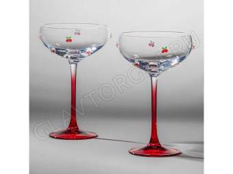 НАБОР БОКАЛОВ 270МЛ Д/ШАМПАНСКОГО "FRUITY CHERRY" 2ШТ./4 арт. 685-101