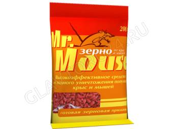 Mr.Mouse зерновая приманка ПАКЕТ 200гр /30