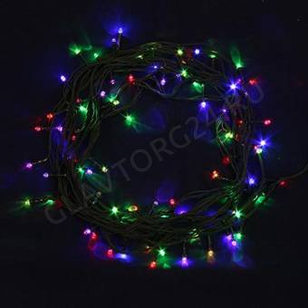 СНОУ БУМ Гирлянда электрическая Вьюн 9м,100LED,хамелеон,RG/RB ПВХ провод,220В