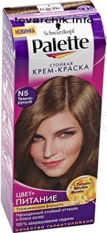 Палетте кр.-краска д/волос №5/10шт тем.русый/10