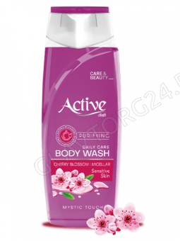 ACTIVE Гель для душа парфюмированный CARE & BEAUTY. Очищение. С мицеллярной водой и экстрактом цветк