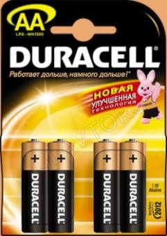 DURACELL "АА-4"батарейка ВЫПИСЫВАТЬ ПО 4шт
