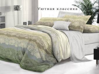 КПБ Семейный Bella Vita Люкс Бязь Уютная классика 2Под143*215+Пр220*240+2Нав(70*70)