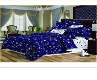 КПБ 2сп Bella Vita Premium Поплин Звездная ночь Под175*215+Пр180*215+2Нав(70*70)